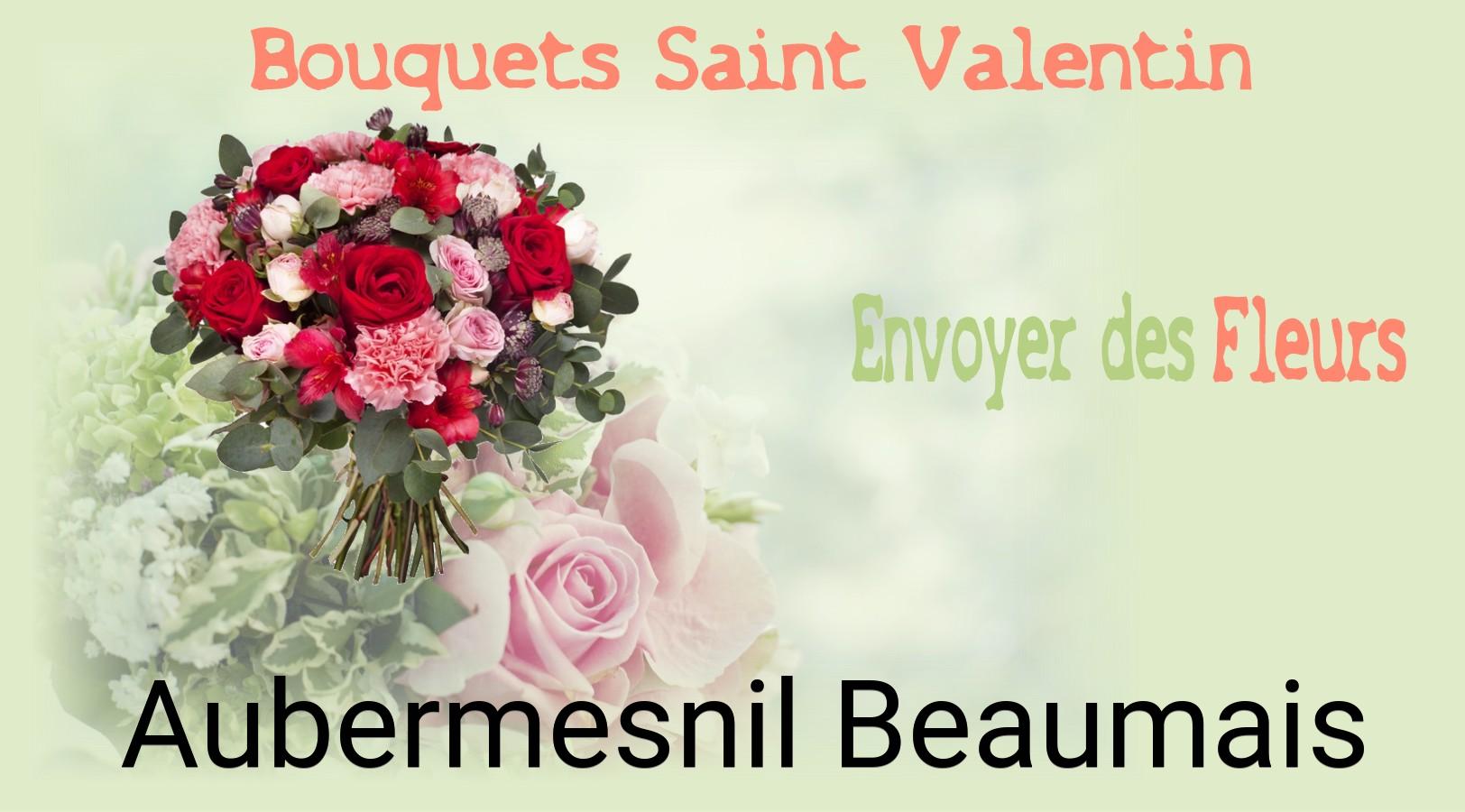 Roses de Saint-Valentin livrées à Aubermesnil-Beaumais